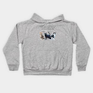 Experts state if a cat is making biscuits on you - funny watercolour cat design Kids Hoodie